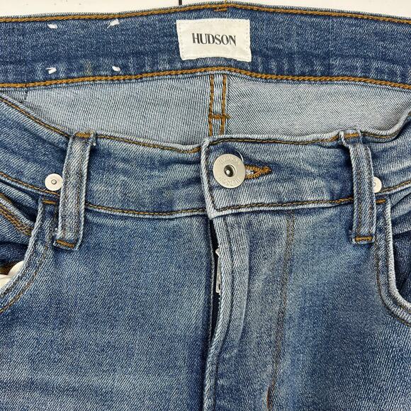 Hudson Jeans Mens Blue Denim Slim Fit Jeans - Picture 6 of 9